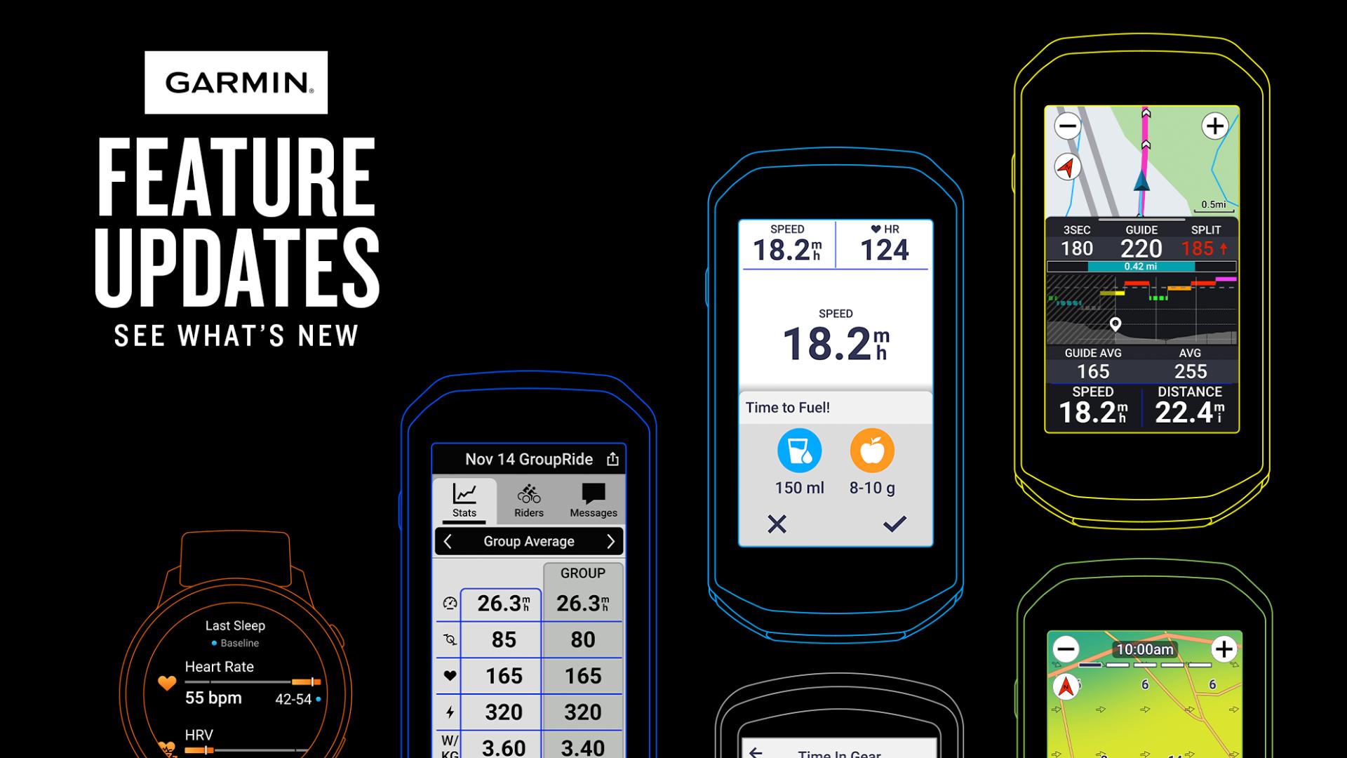 Garmin představil aktualizaci softwaru pro computery Edge i hodinky!